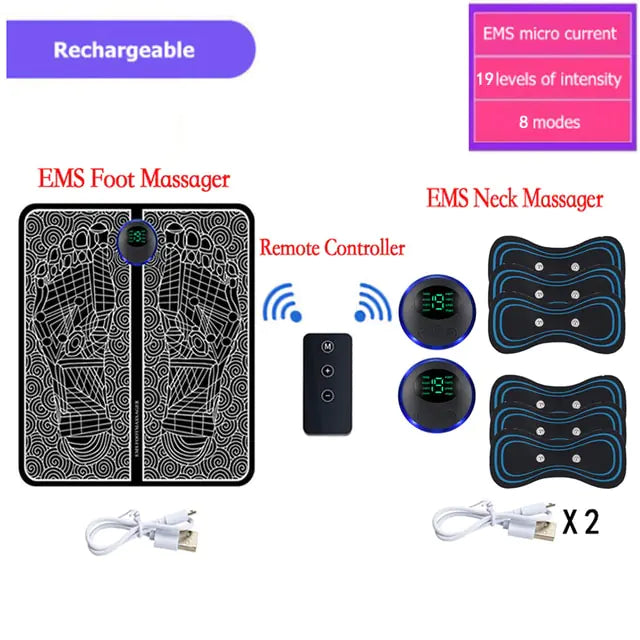 Electric Foot Massager Pad Portable