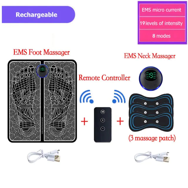 Electric Foot Massager Pad Portable