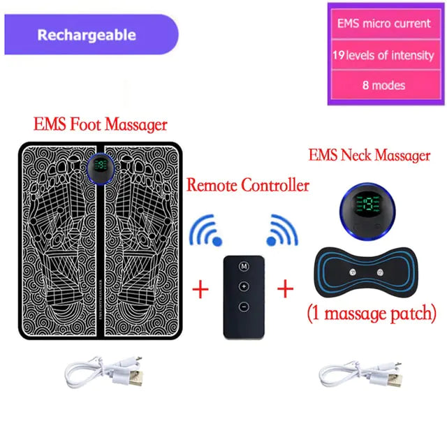 Electric Foot Massager Pad Portable