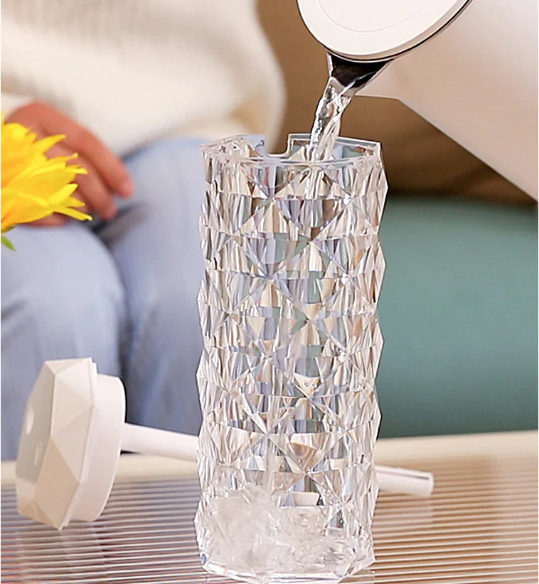 Crystal Lamp Air Humidifier Color Night Ligh